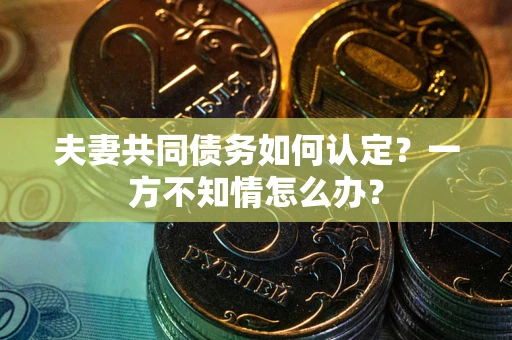 济南夫妻共同债务如何认定？一方不知情怎么办？