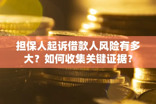 济南担保人起诉借款人风险有多大？如何收集关键证据？
