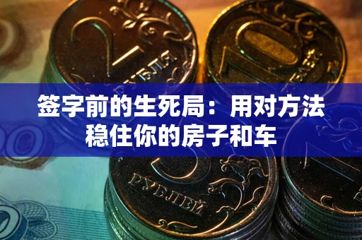 济南签字前的生死局：用对方法稳住你的房子和车