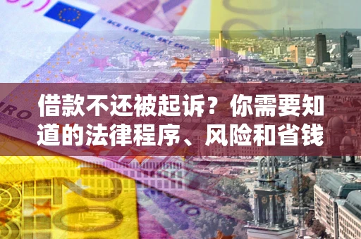 济南借款不还被起诉？你需要知道的法律程序、风险和省钱技巧
