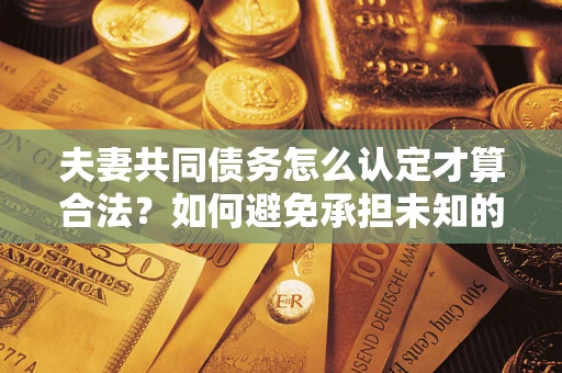济南夫妻共同债务怎么认定才算合法？如何避免承担未知的债务风险？