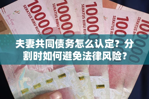 济南夫妻共同债务怎么认定？分割时如何避免法律风险？